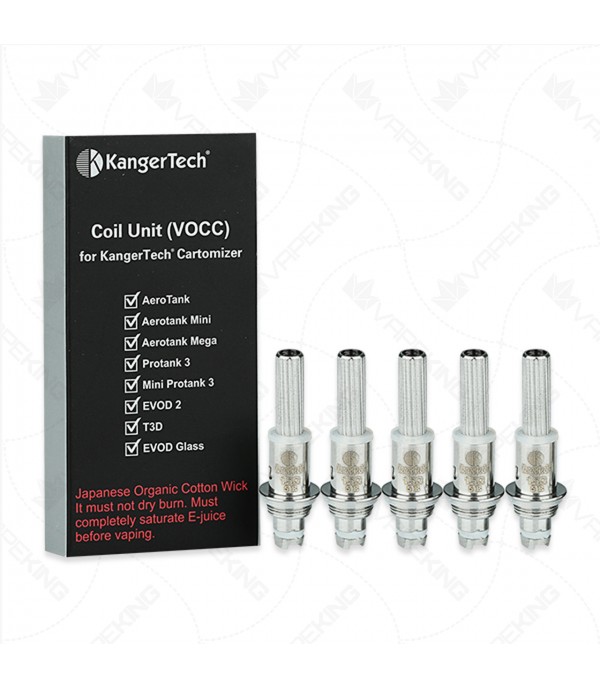 Kanger VOCC Organic Cotton Coils - 5 Pack