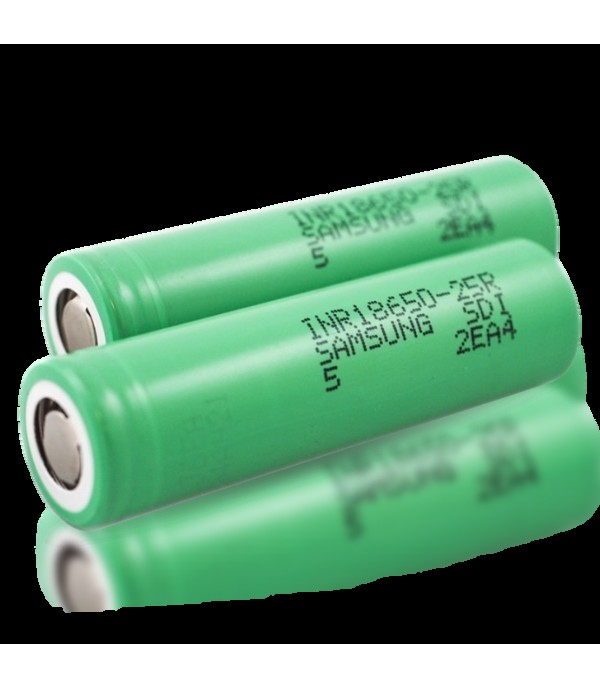 Samsung 25R 'TWIN PACK' 2500mAh High Drain Lithium Battery